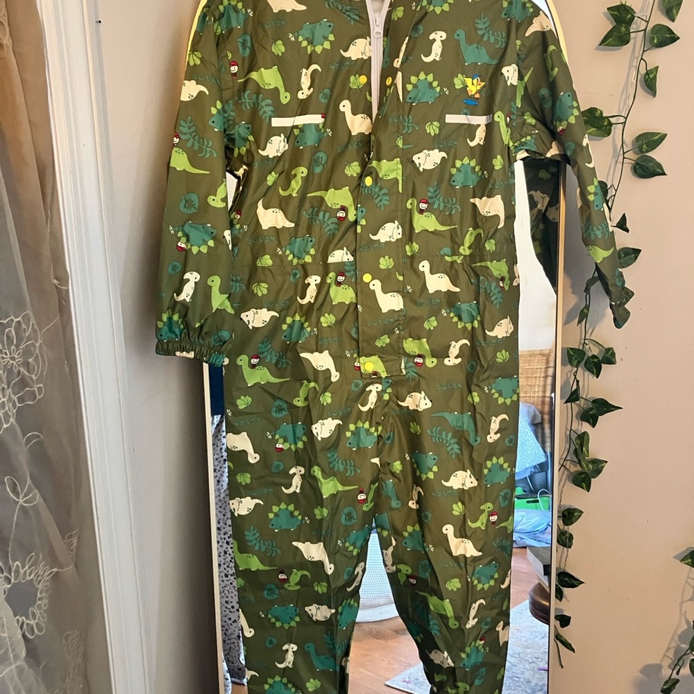 Dinosaur Print Kids Raincoat